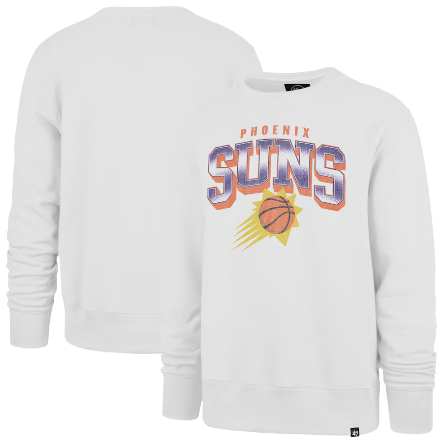 Men Phoenix Suns white 2024 NBA hoodie